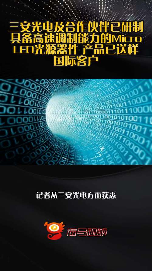 三安光电及合作伙伴已研制具备高速调制能力的micro led光源器件 产品
