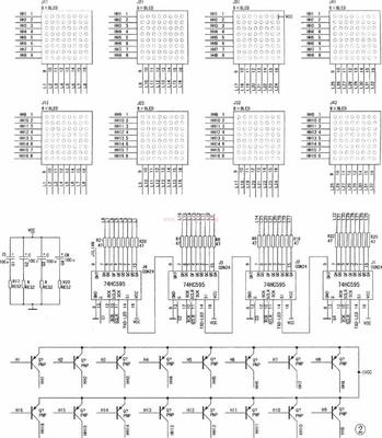 基于89C51与只读存储器的点阵LED电子显示屏电路设计